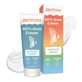 ZenToes front tube view showing clear label and healing benefits