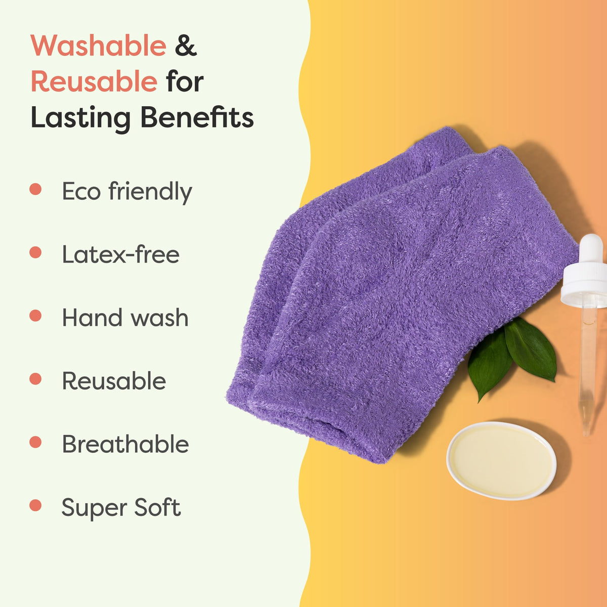 ZenToes care label close-up showing hand wash instructions to preserve gel benefit
