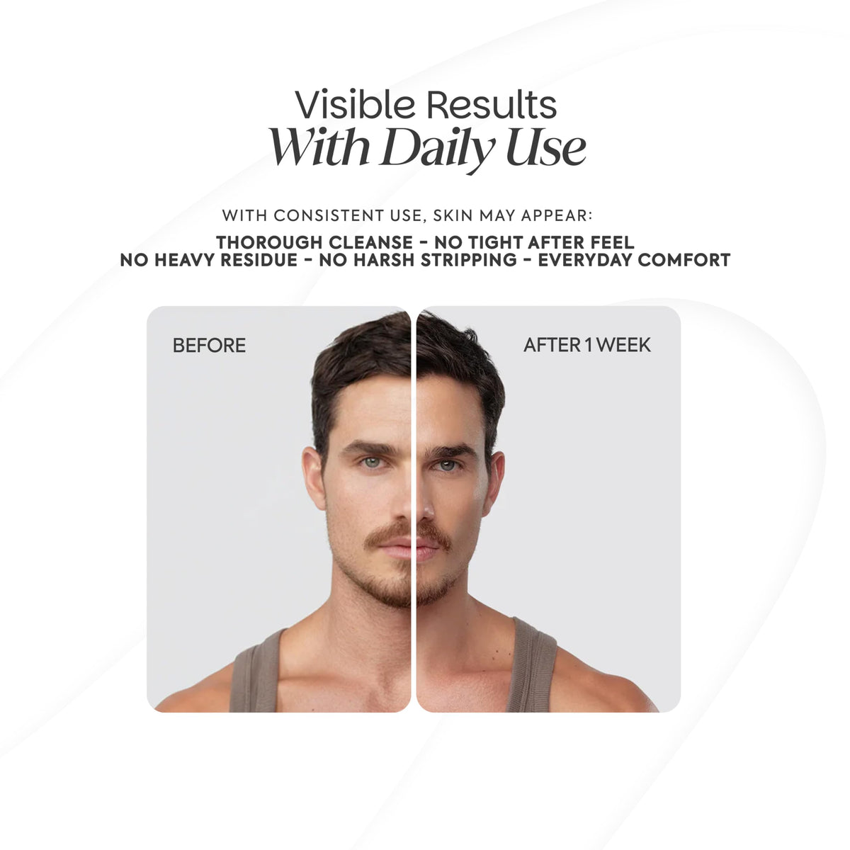 Zenttu cleanser staged on bathroom vanity showing everyday skincare routine