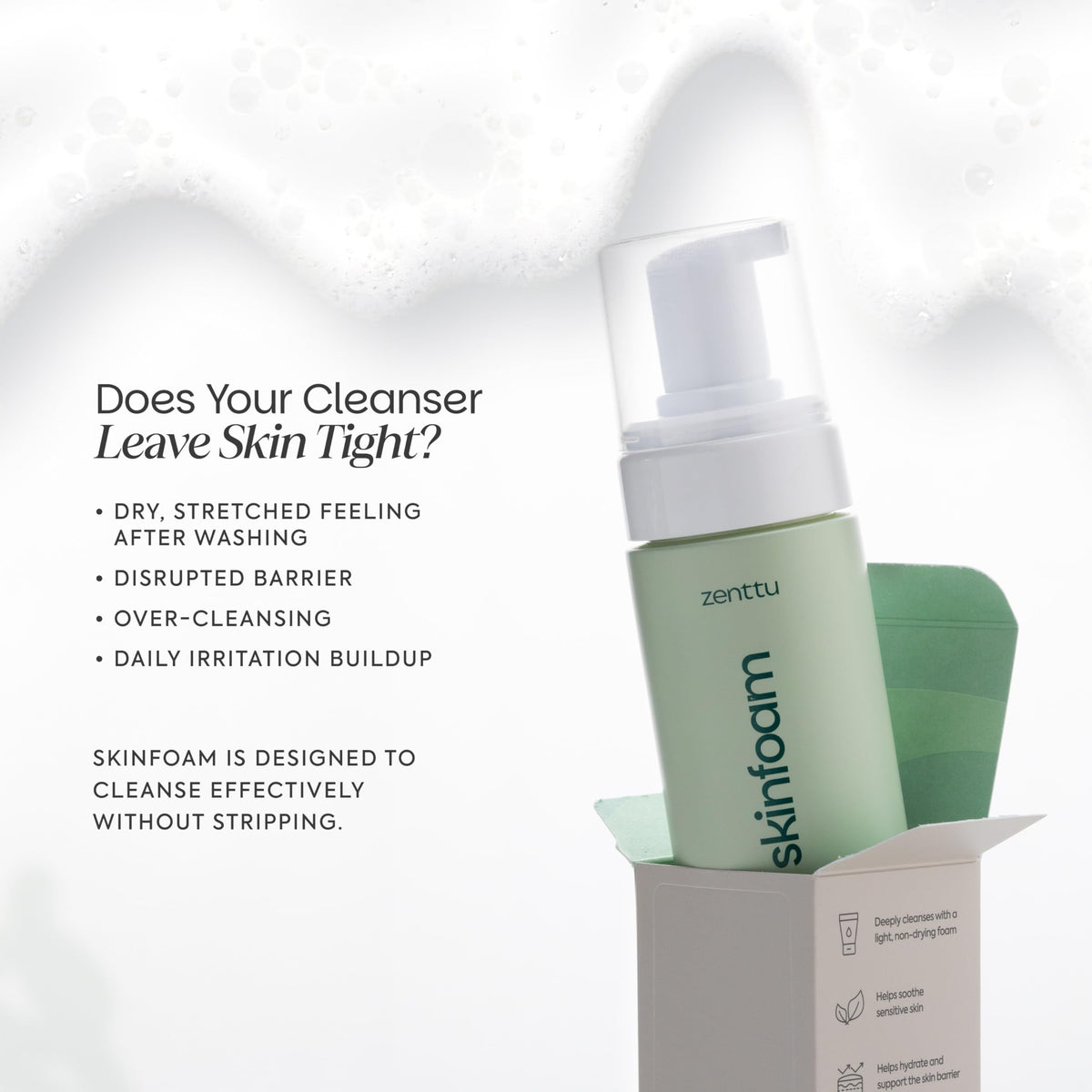 Zenttu tube size comparison indicating 5.07 fl oz for travel-friendly option
