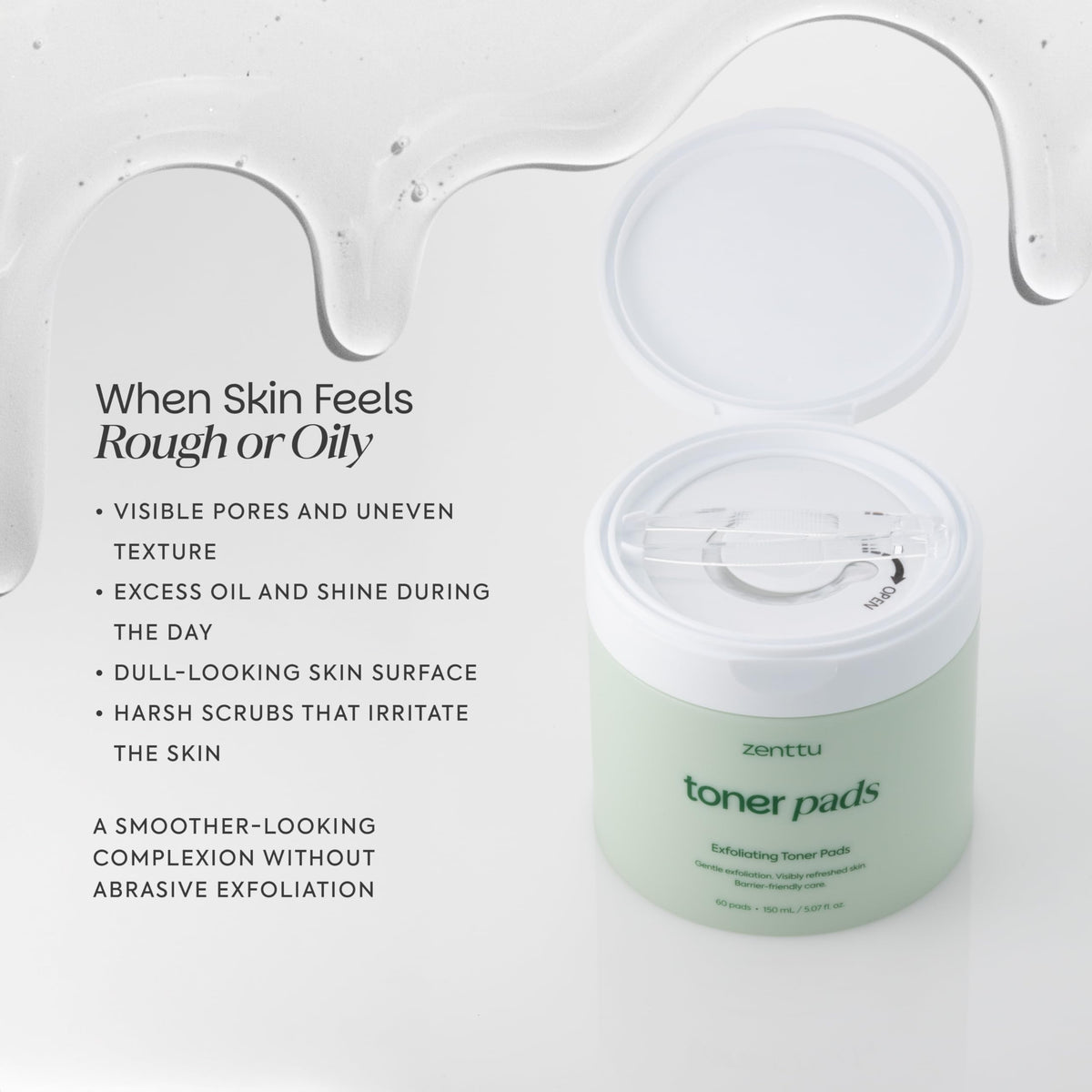 ZENTTU botanicals Centella and Camellia illustrating calming benefit