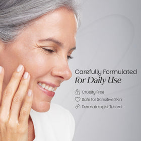 zenttu label and claims closeup displaying dermatologist-tested, non-irritant note