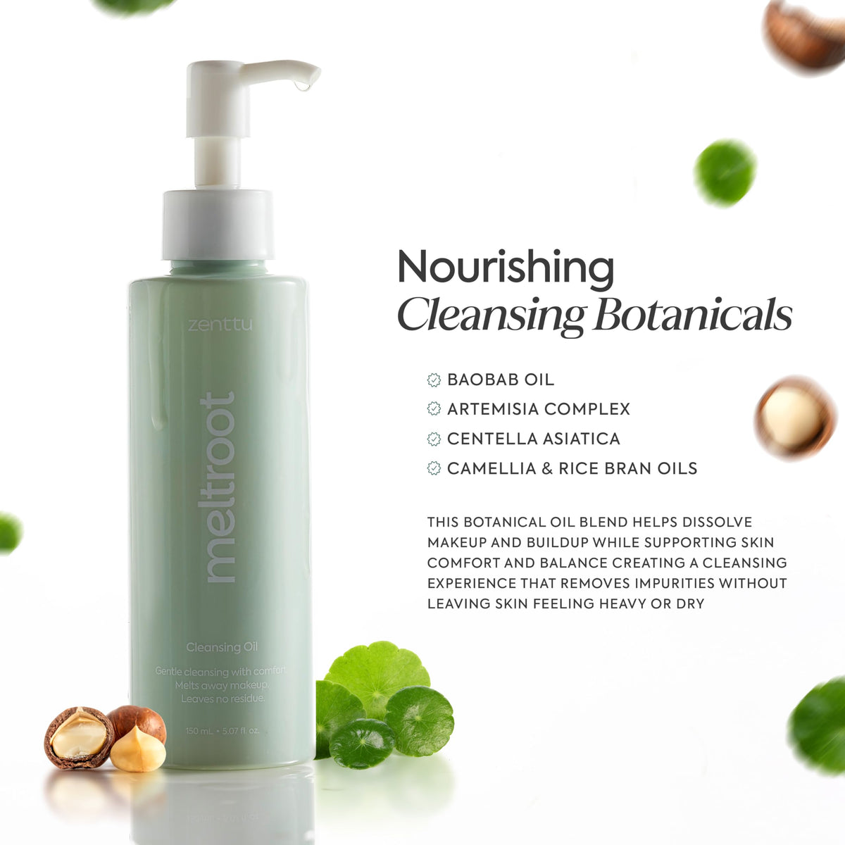 zenttu removing makeup demo showing effective SPF and foundation breakdown