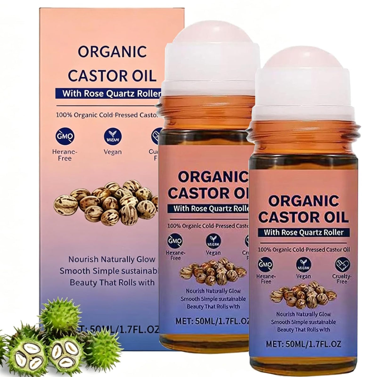 Zenvoro roll on front packaging showing compact twin bottles and benefits