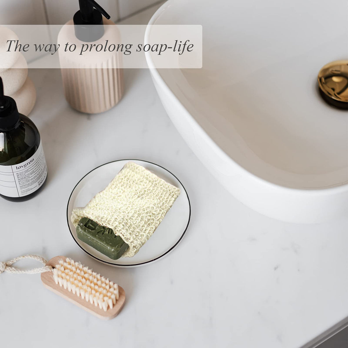 ZEPELOFFY pouch with bar inside demonstrating secure fit and lather