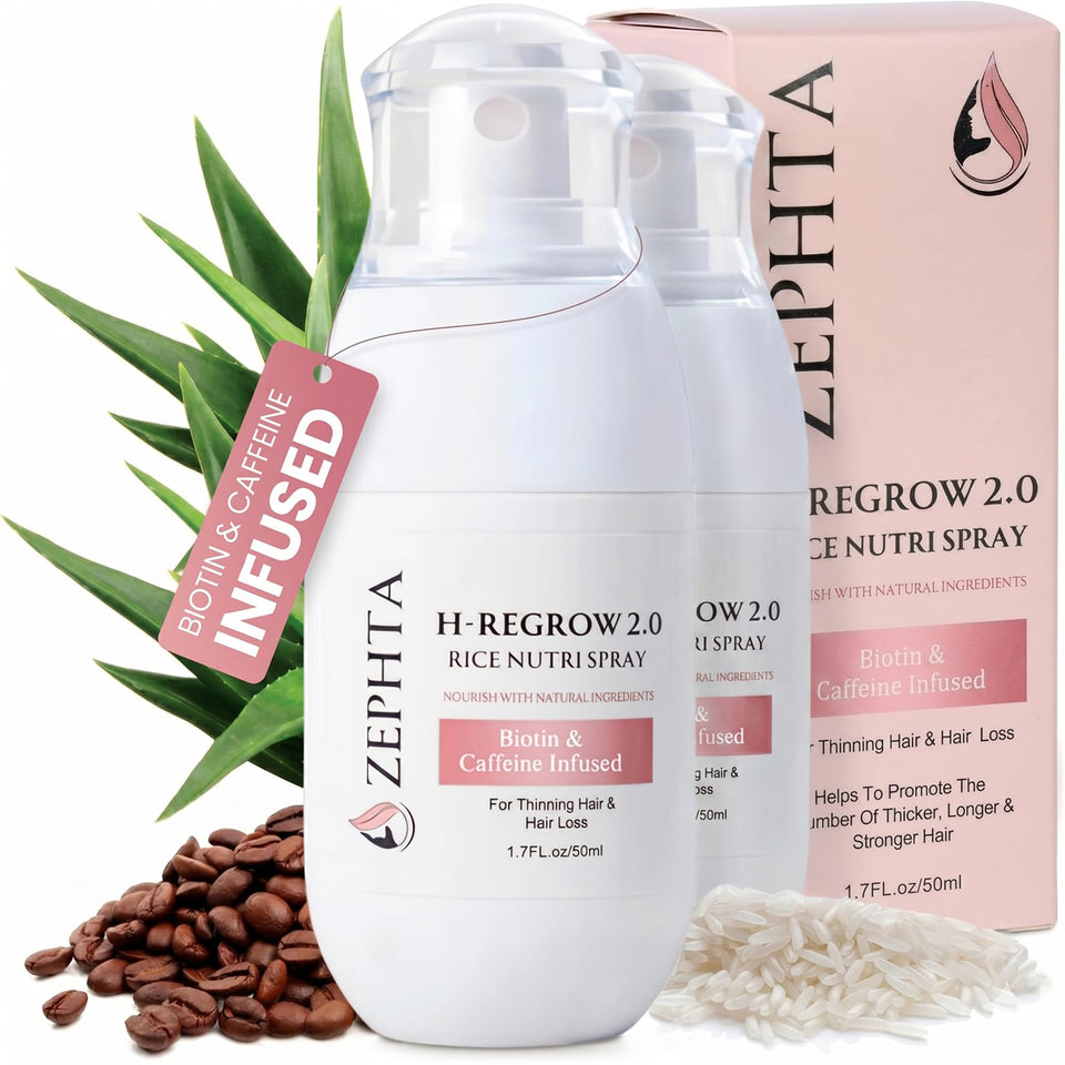 Zephta front packaging showing two 1.7 fl oz bottles and clear labeling for convenience