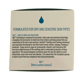 ZERAFITE ingredient label closeup highlighting calming and barrier-supporting actives