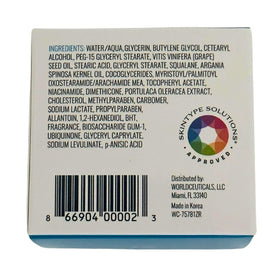 ZERAFITE on bathroom vanity with serums, suggests daily calming routine benefit