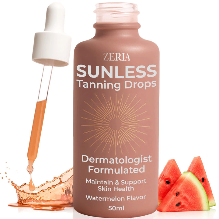 Zeria front packaging 50mL bottle showing bottle label and watermelon flavor benefit