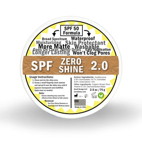 Zero Shine jar front view showing branding and travel-friendly size for SMP care