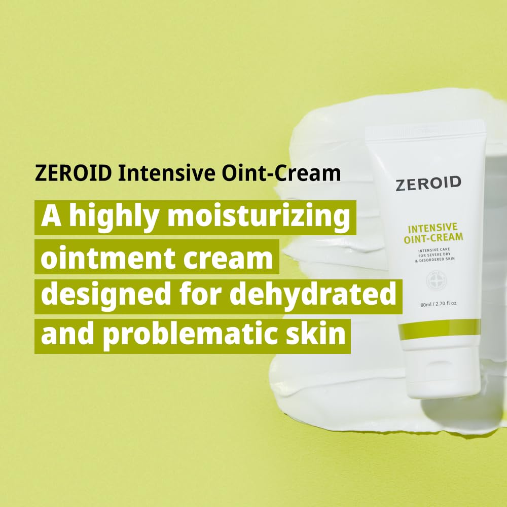 ZEROID open jar texture revealing rich ointment for deep moisturization