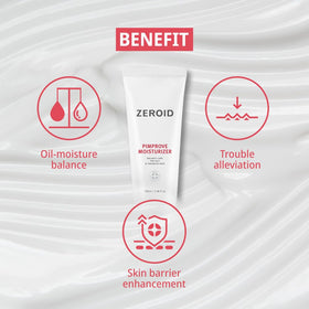 ZEROID pump dispensing cream, convenient hygienic application benefit