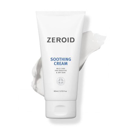 ZEROID front packaging showing minimalist jar and calming benefit