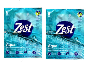 Zest front packaging showing 8 bars and moisturizing claim for value