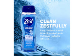 Zest in-shower use image illustrating smooth application and refreshing feel