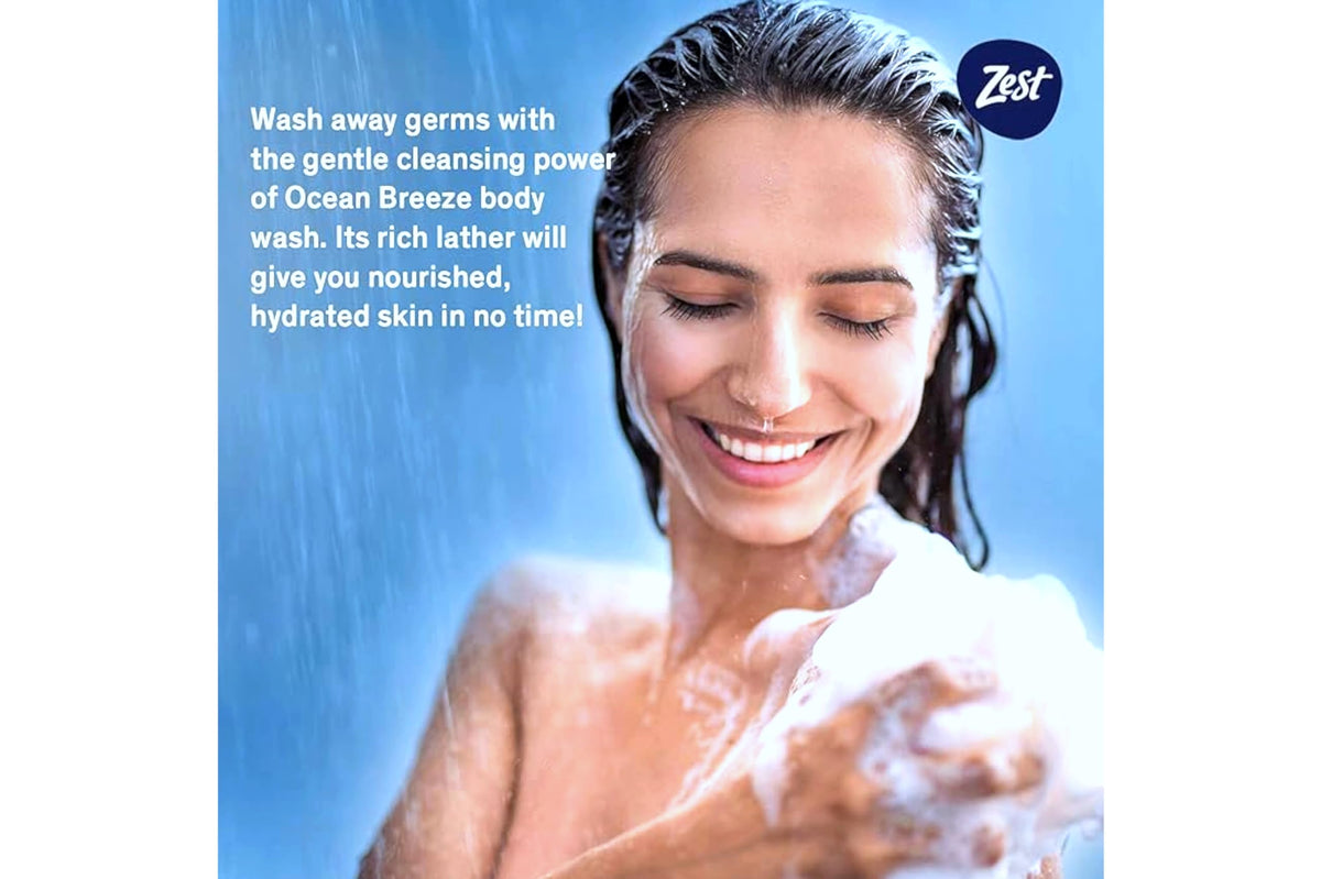 Zest lifestyle bathroom setting evoking coastal freshness and daily refreshment