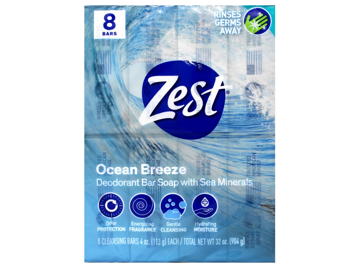 Zest rich foam lather created by Ocean Breeze bar for effective cleansing