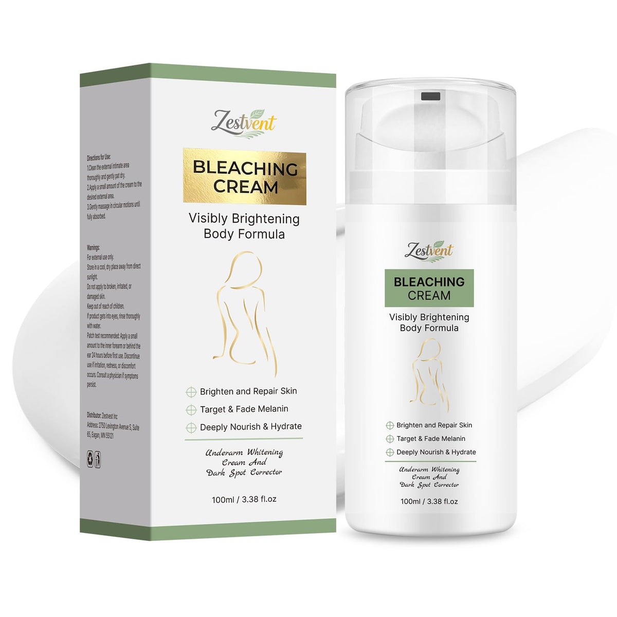 Zestvent front packaging showing 100 ml cream and branding for confidence
