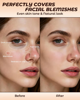 ZEVNI three shade swatches on arm illustrating color correction benefits