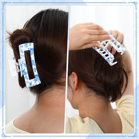 Zeyune five clips laid flat showing size range and easy styling choice benefit