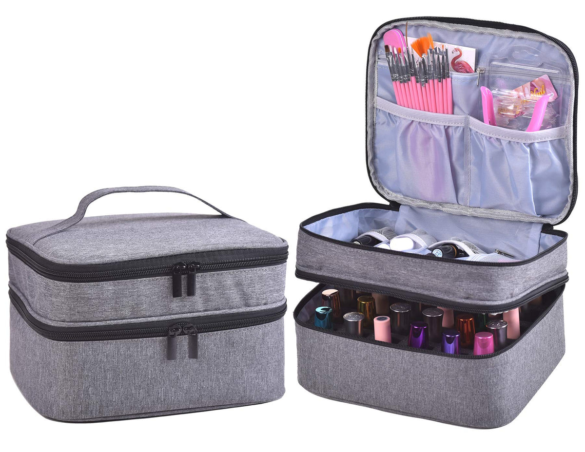 ZFZGFRCS front view showing compact grey travel case and secure closure benefit