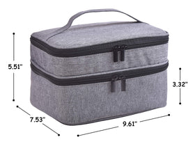 ZFZGFRCS upper layer with elastic pockets organizing brushes and small tools