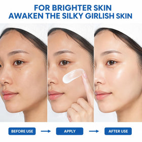 ZHCJG applying and blending sun serum on face for seamless finish