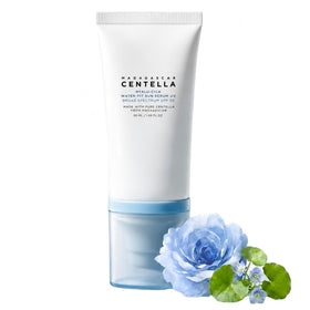 ZHCJG front bottle view showcasing lightweight sun serum and clear label benefits