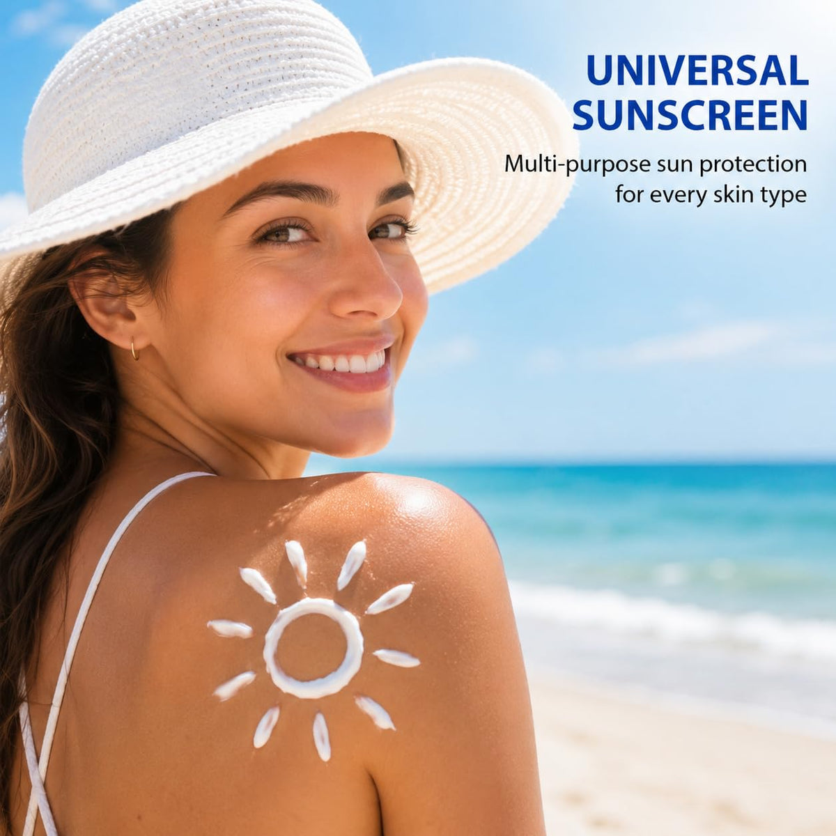 ZHCJG sunscreen bottle in beach bag illustrating portable daily protection