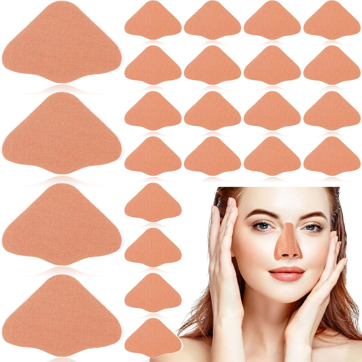 Zhengmy front packaging showing 24-piece beige nose patches and compact box