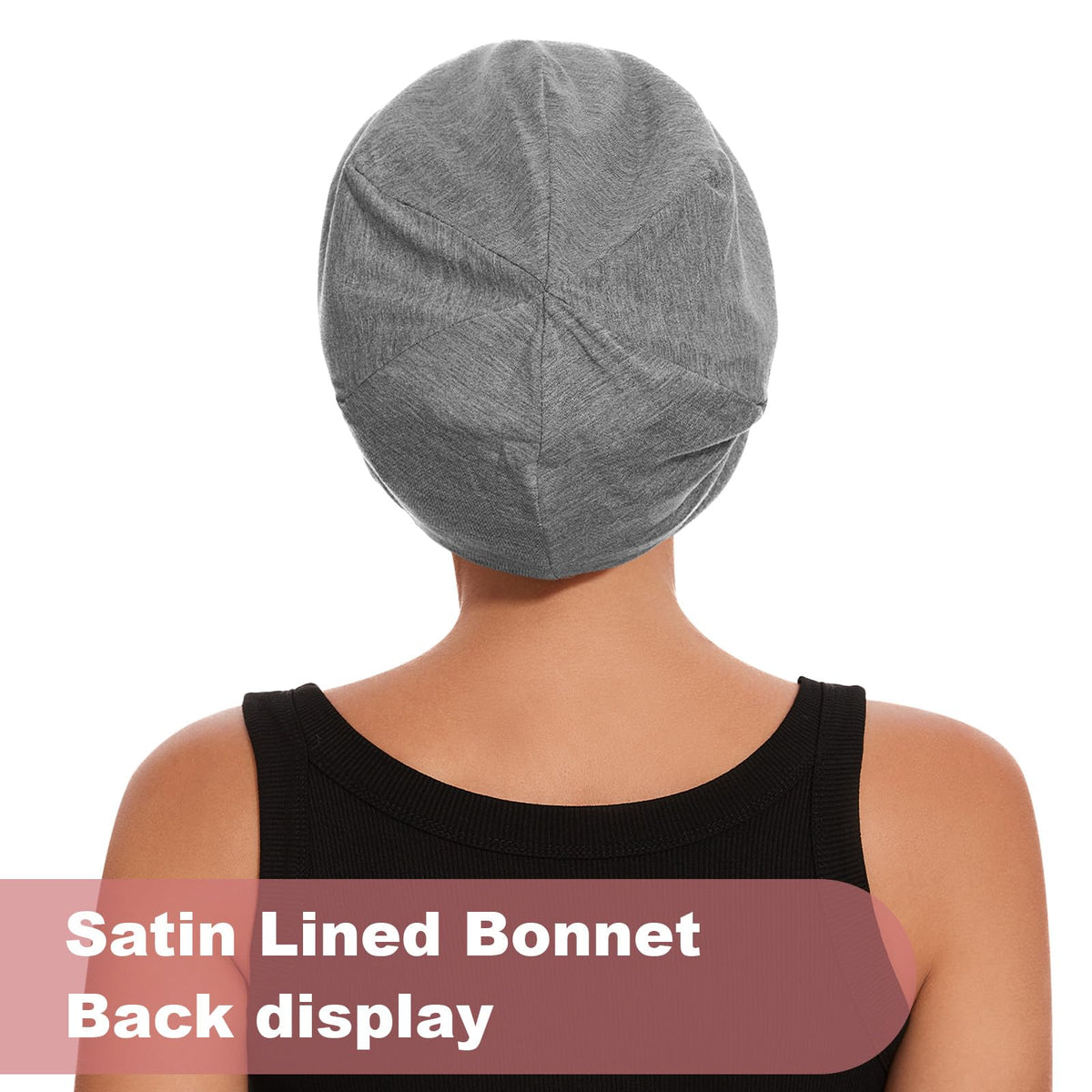 ZHENSILK bonnet held in hand showing scale and roomy interior benefit for large styles