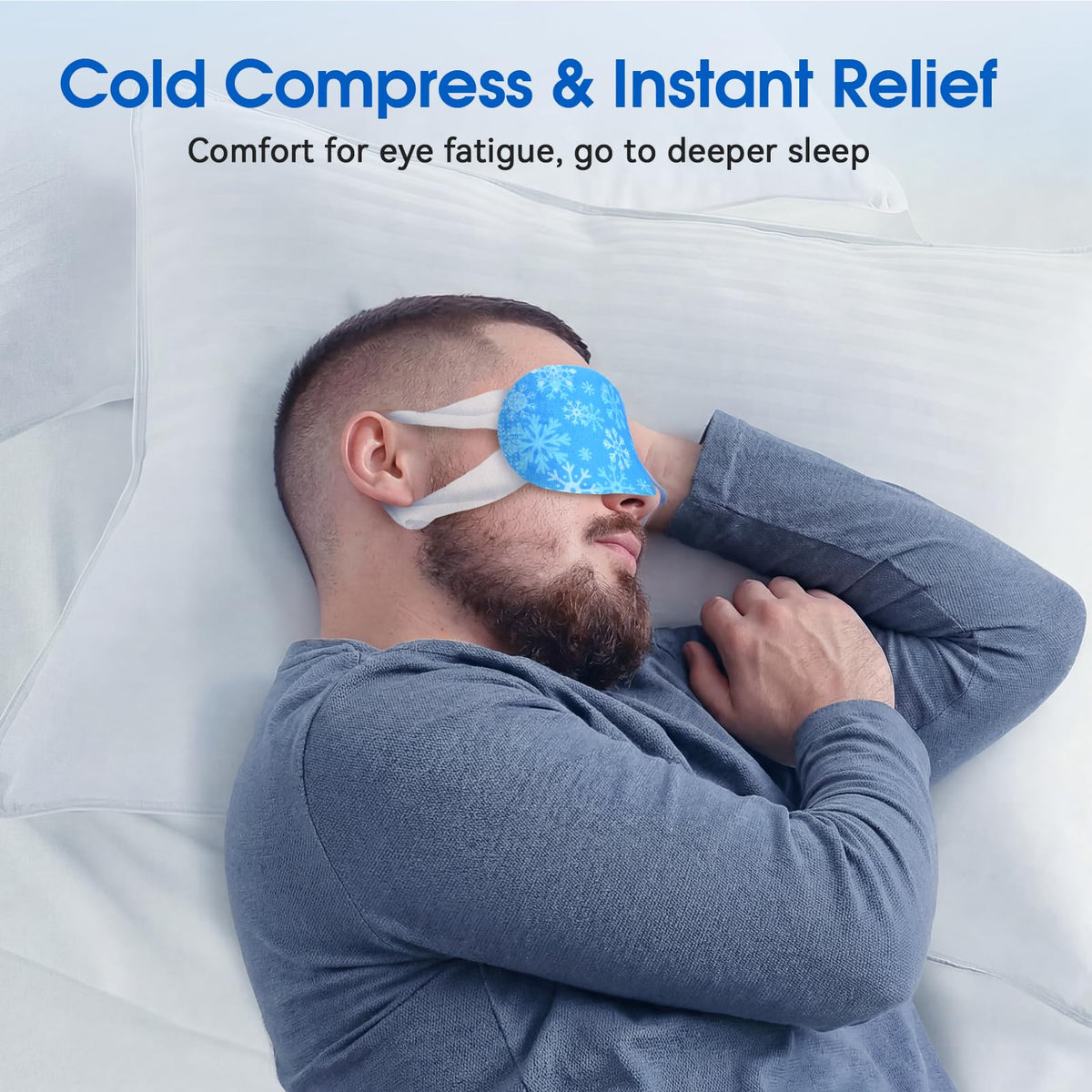 ZHENYEMEI mask staged with travel essentials for on-the-go cooling convenience
