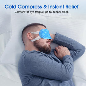 ZHENYEMEI mask staged with travel essentials for on-the-go cooling convenience
