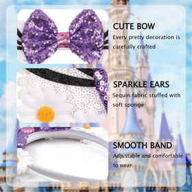 zhezesmila headband worn on model showing comfortable fit and playful style