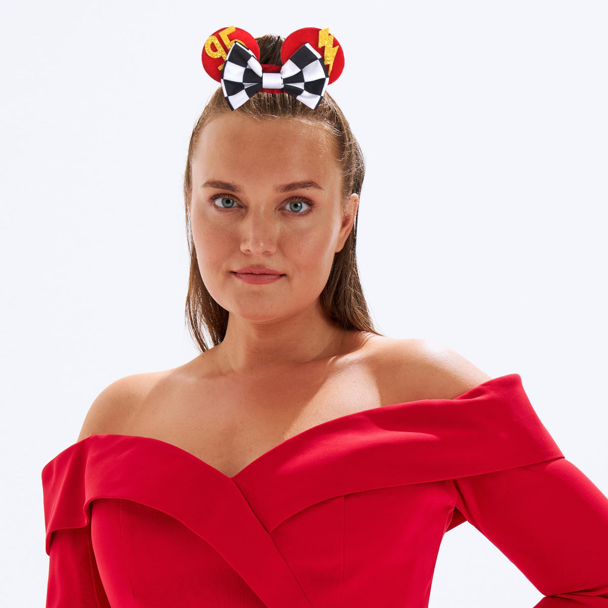 zhezesmila scrunchie held in hand to show size and scale for easy styling decisions