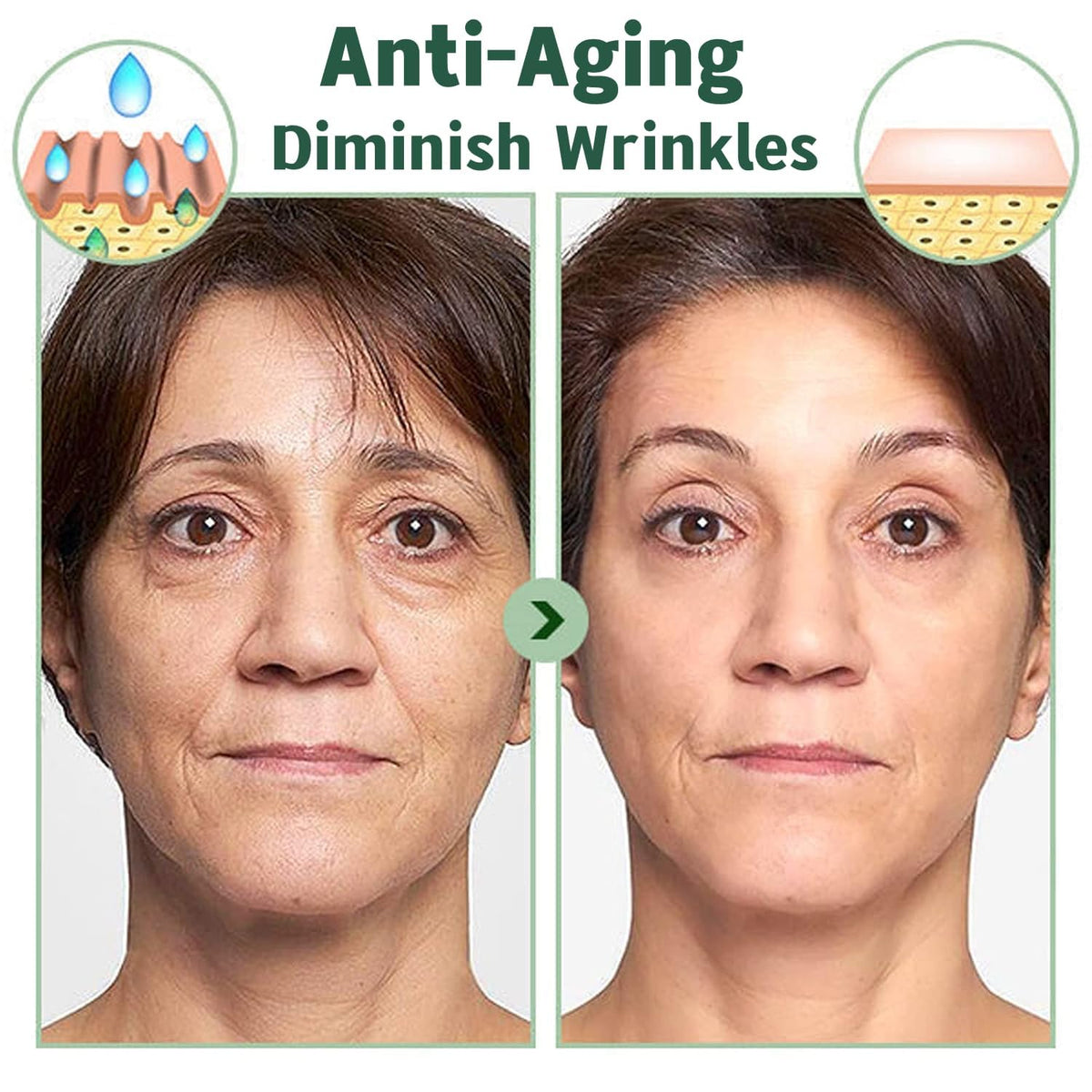 zhnnt applied on face overnight demonstrating wash-free absorption benefit
