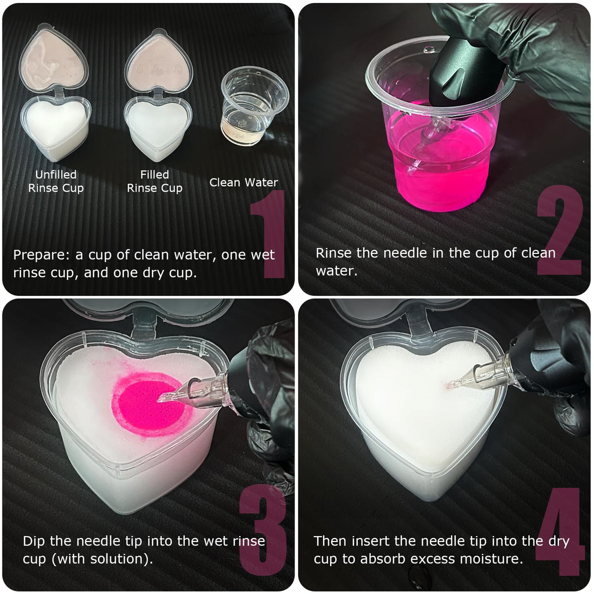 ZHOOGE foam insert macro showing low-lint absorbent texture for cleaner needles
