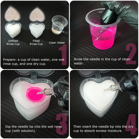 ZHOOGE foam insert macro showing low-lint absorbent texture for cleaner needles