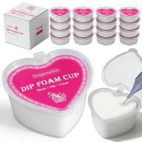 ZHOOGE front pack view showing compact heart-shaped rinse cups for fast color changes