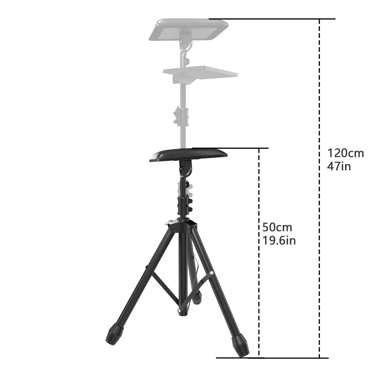 ZHOOGE tripod base detail with non-slip sleeves for steady stability benefit