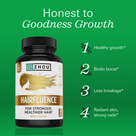 ZHOU supplement label and nutrition facts showing ingredient transparency benefit