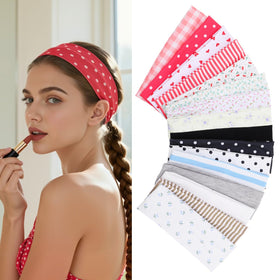 ZhouBoat front view of 16-piece headband set shows style variety and convenience
