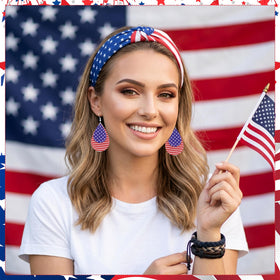 ZhouBoat accessories styled with casual outfit to add patriotic flair and convenience
