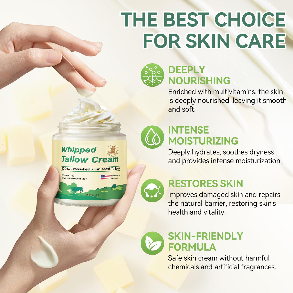 ZIIDII applying balm to face in morning routine, provides deep hydration without residue