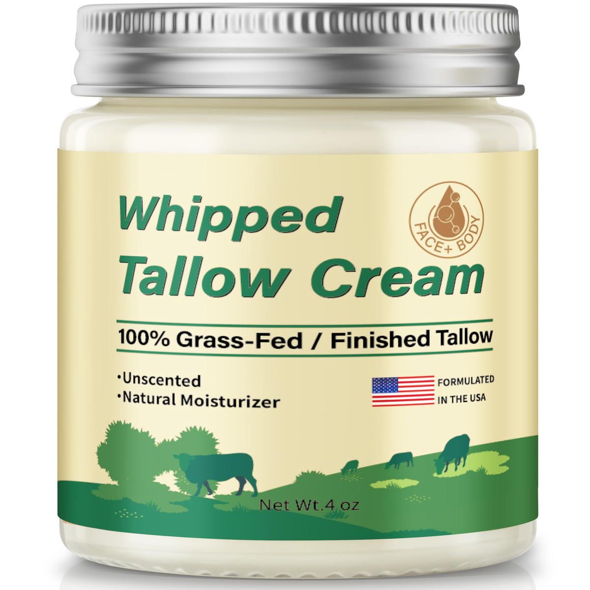 ZIIDII jar front view showing label and packaging, highlights simple unscented formula