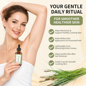 ZIIDII oil texture on skin illustrating fast absorption and non-greasy finish