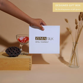 ZIMASILK care label and stitching close-up showing quality construction and durability