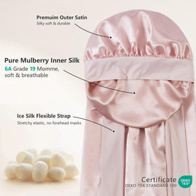 ZIMASILK close-up of double-layer mulberry silk fabric for durable softness
