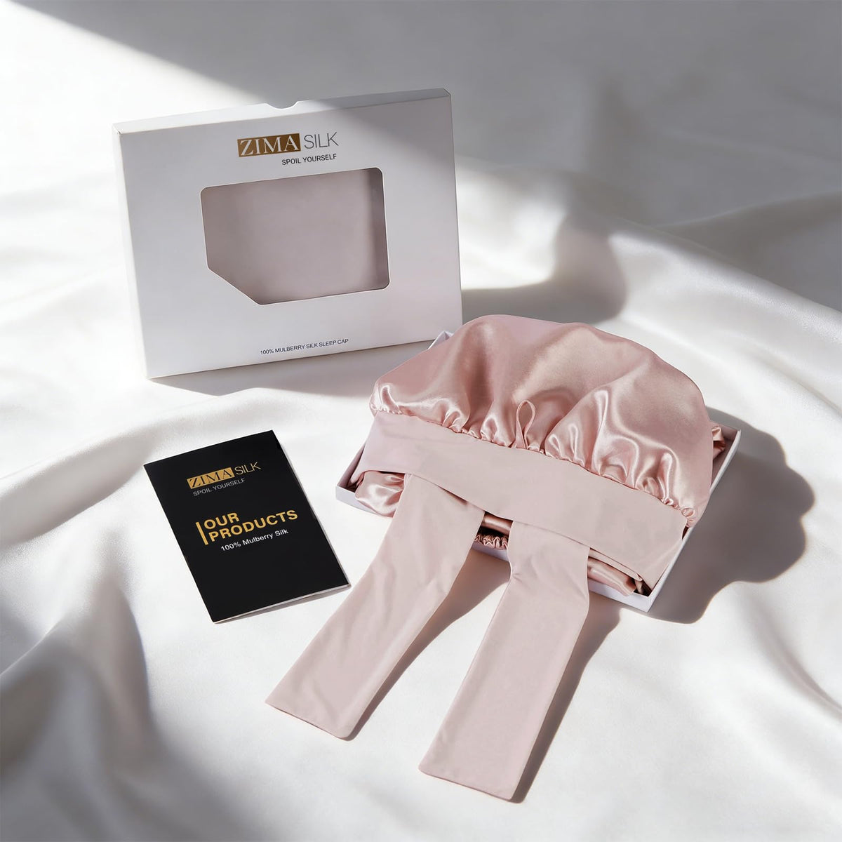 ZIMASILK gift-ready packaging highlighting luxury silk presentability