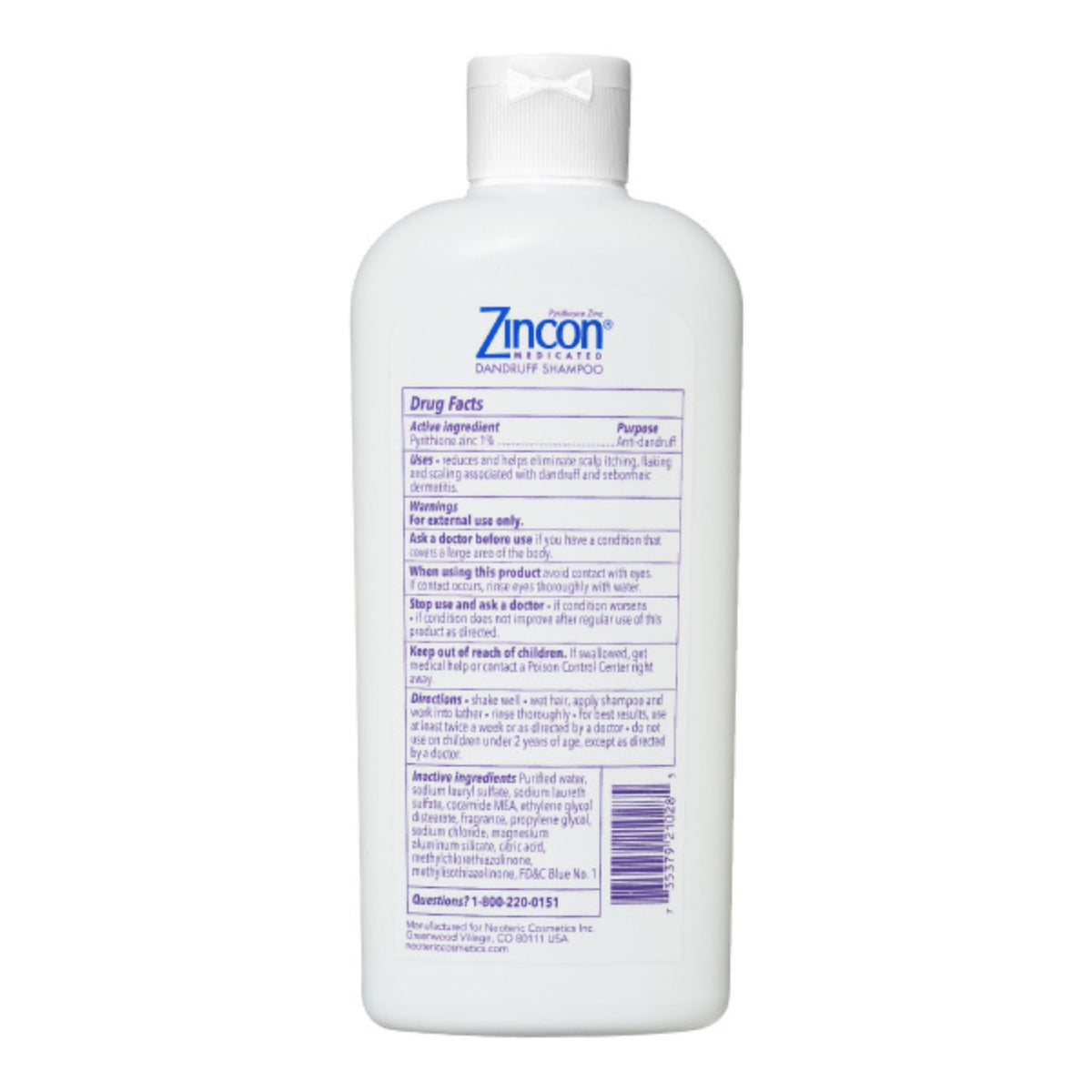 ZINCON on bathroom shelf lifestyle shot showing daily care convenience benefit